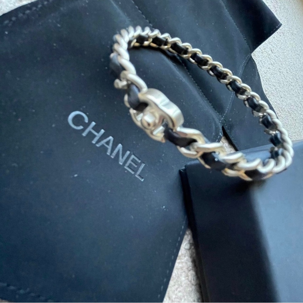 Chanel Interwoven Bangle Bracelet - Automatic - image 1
